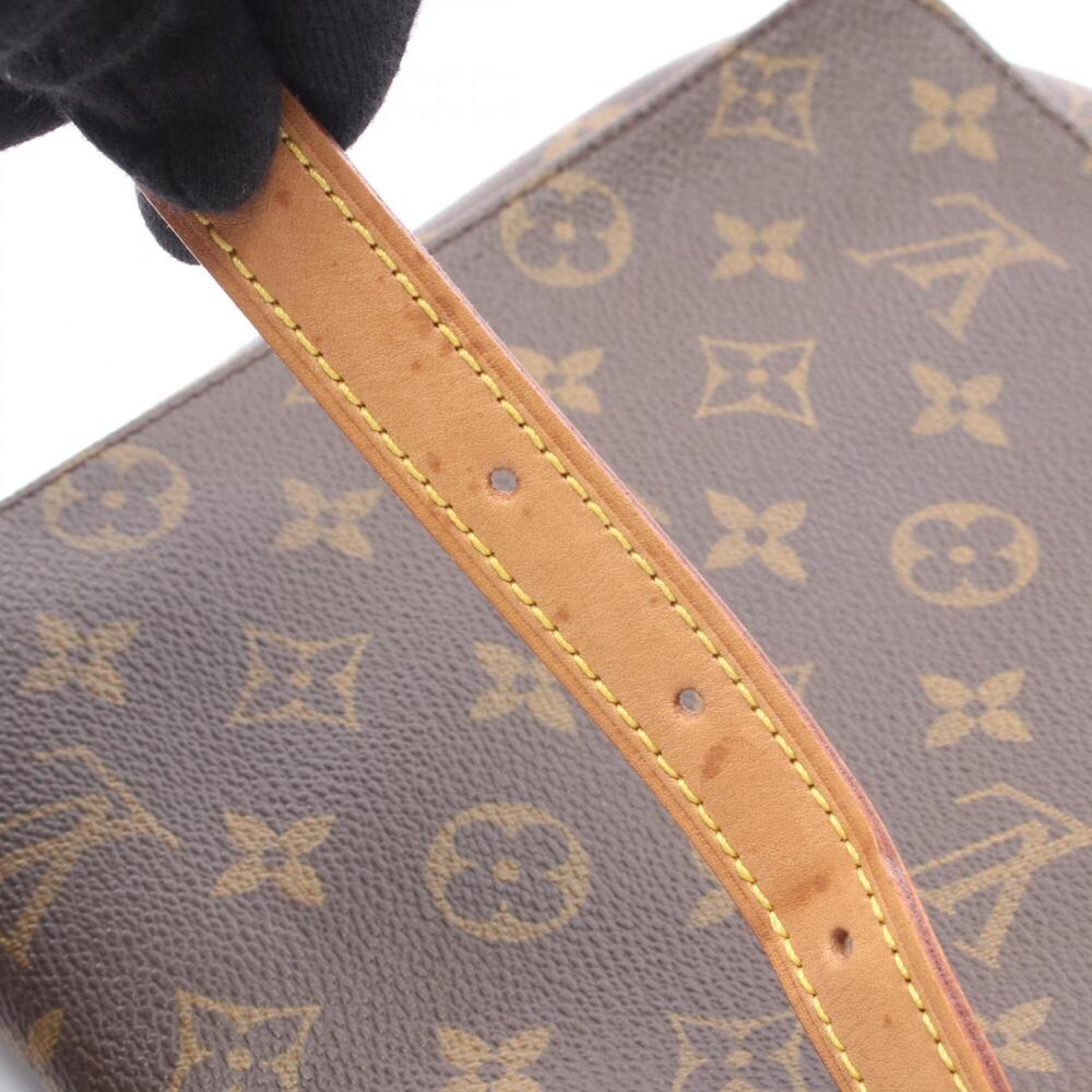 LOUIS VUITTON Authentic Brown Monogram Leather Shoulder Bag - Picture 9 of 10